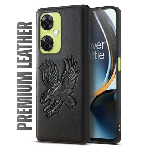 Eagle Textured Leather Back Case Cover for OnePlus Nord CE 3 Lite 5G