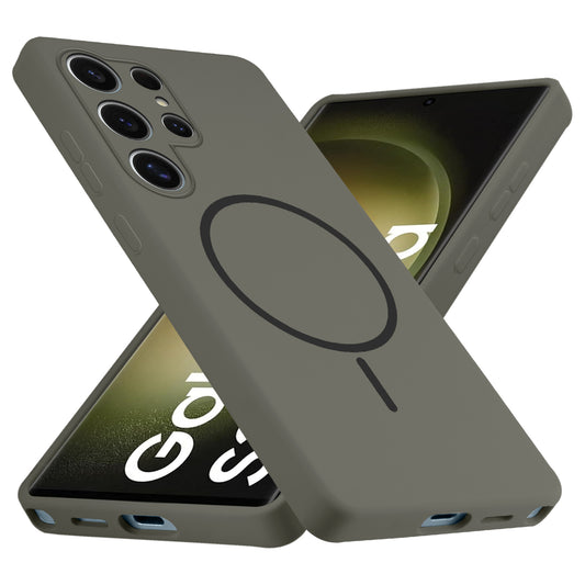 MagSafe Compatible Liquid Silicone Case For Samsung S23 Ultra 5G