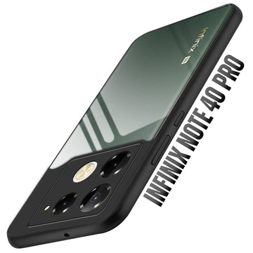 Premium Silicon Soft Framed Case with Clear Back Cover For Infinix Note 40 Pro 5G