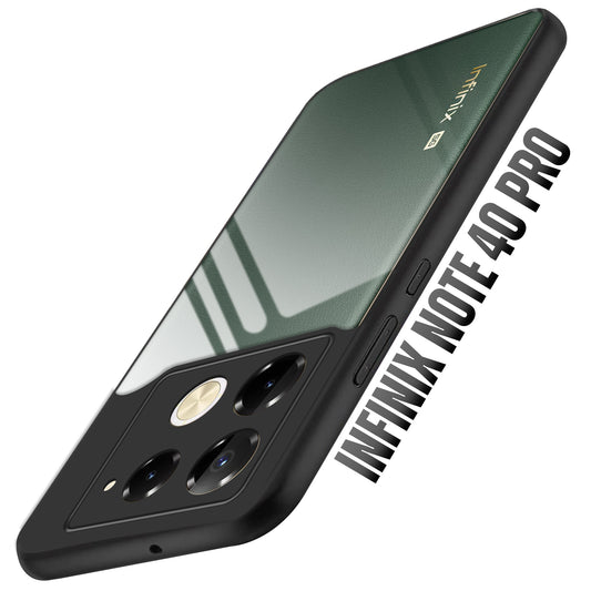 Premium Silicon Soft Framed Case with Clear Back Cover For Infinix Note 40 Pro 5G