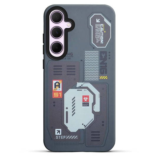 Mechanical Circuit Print Hard Back Cover For Samsung A35 5G