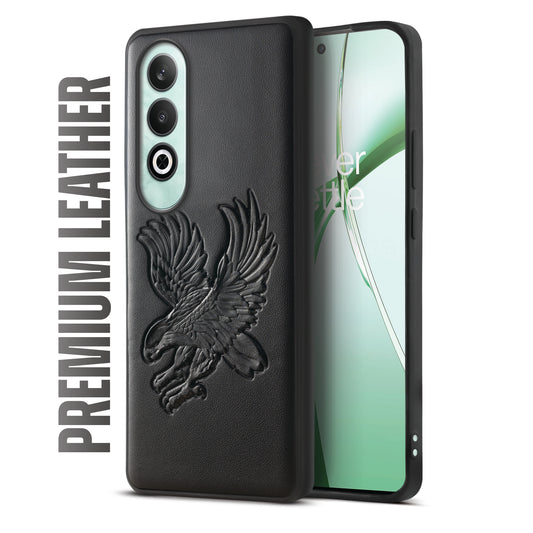 Eagle Textured Leather Back Case Cover for OnePlus Nord CE 4 5G