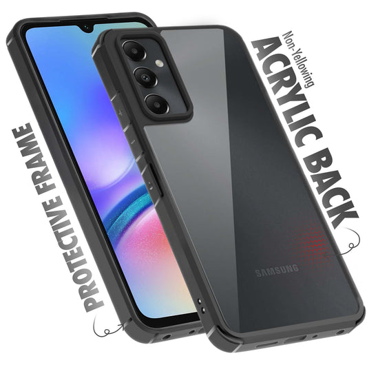 Silicone Frame Transparent Hard Back Cover for Samsung A05s