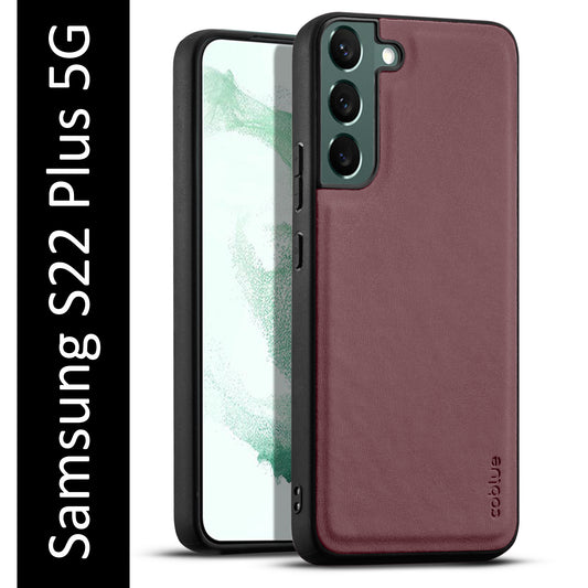 Elegant Leather Finish Back Cover for Samsung S22 Plus 5G