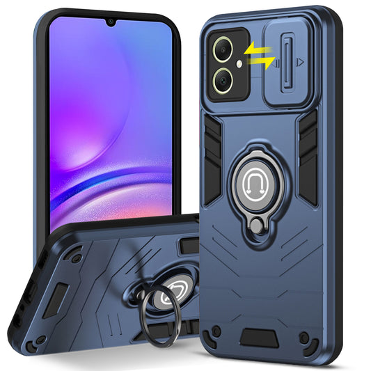 Ultra Rugged Armor Case with Rotating Ring Holder & Shutter Camera Protection Back Case For Samsung A05