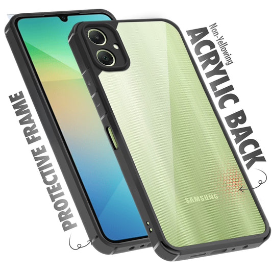 Silicone Border Transparent Back Cover for Samsung A06 5G