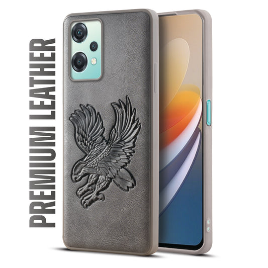 Eagle Textured Leather Back Case Cover for Oneplus Nord CE 2 Lite 5G