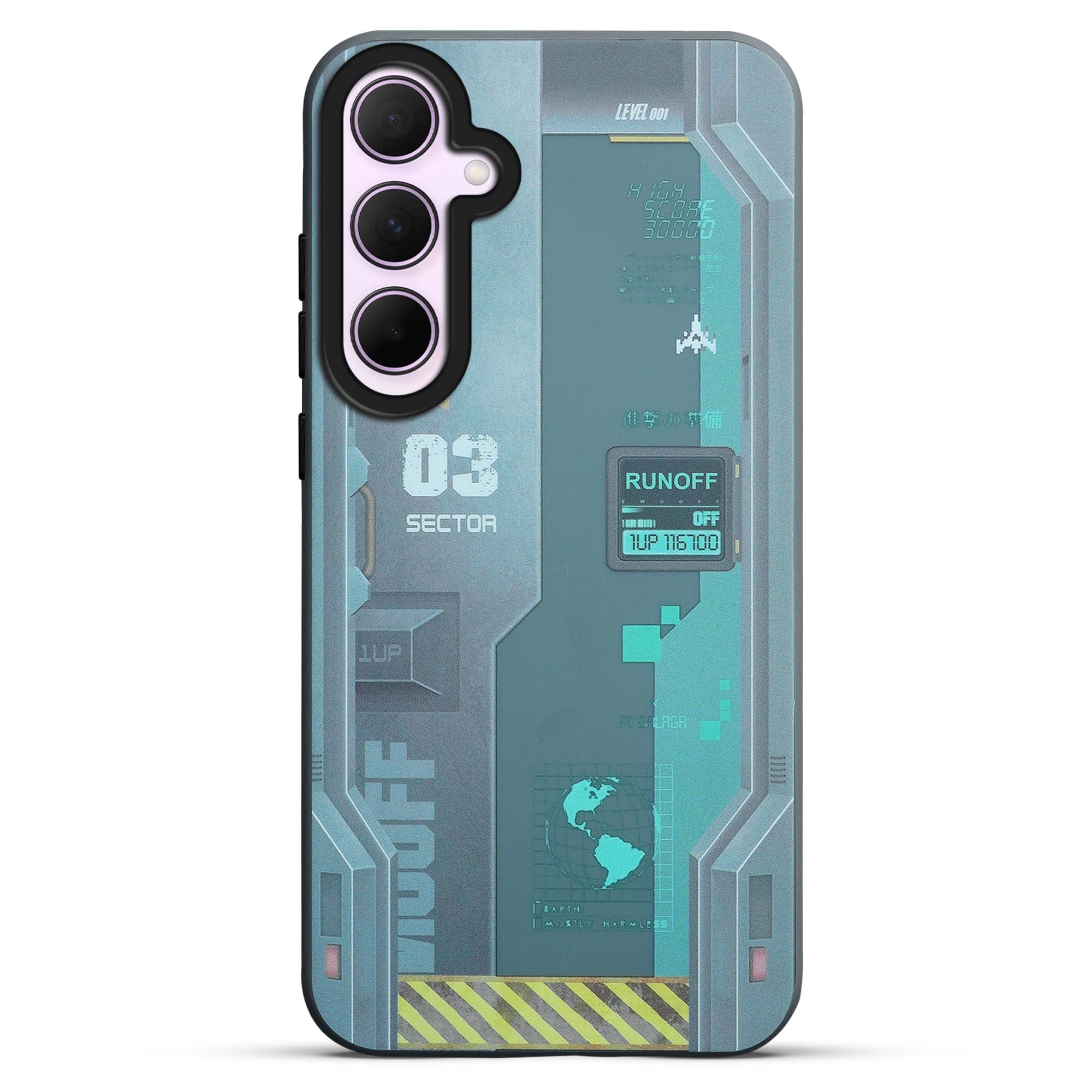 Mechanical Circuit Print Hard Back Cover For Samsung A35 5G