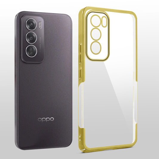 Crystal Clear Premium Shiny Edges Hard Back Case For Oppo Reno 12 5G