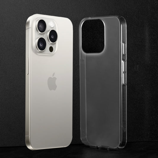 Crystal Clear Hard Back Anti-Yellowing With raised camera edges Phone Case For Apple iPhone 15 Pro