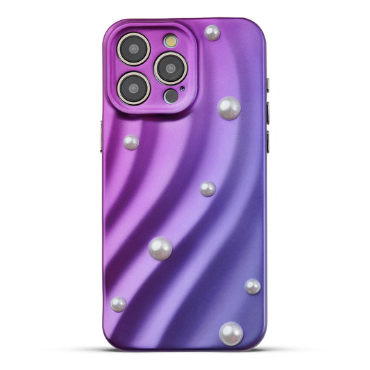 Luxury Matte Purple Pearl Back Cover for Apple iPhone 15 Pro