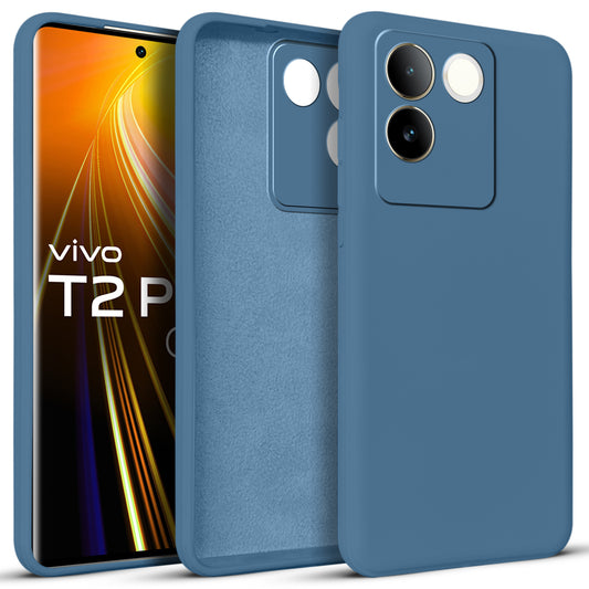 Premium Matte Silicone Back Cover for Vivo T2 Pro 5G