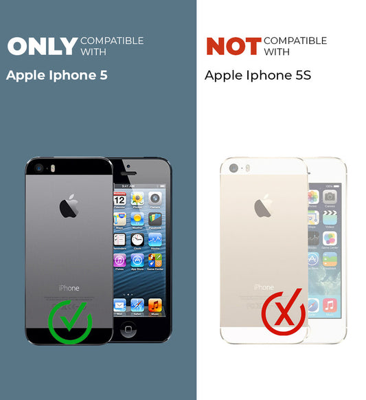 Crystal Clear Hard Back Anti-Yellowing With raised camera edges Phone Case For Apple iPhone 5