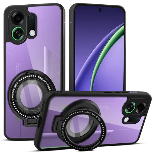 Soft Frame Clear Case Ring Holder Kickstand For Oppo K13 Turbo 5G