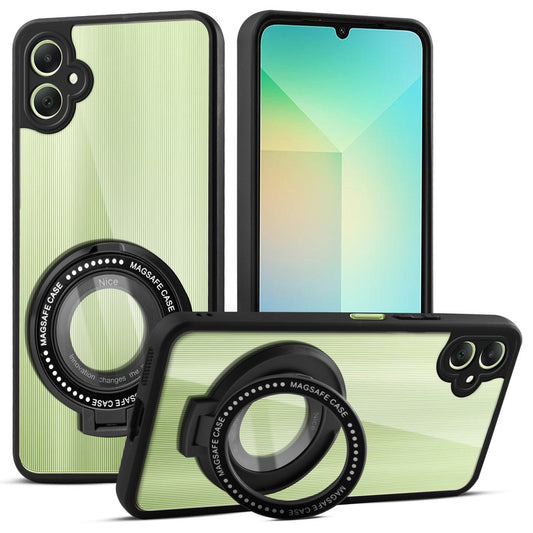Soft Frame Clear Case Ring Holder Kickstand For Samsung A07 5G