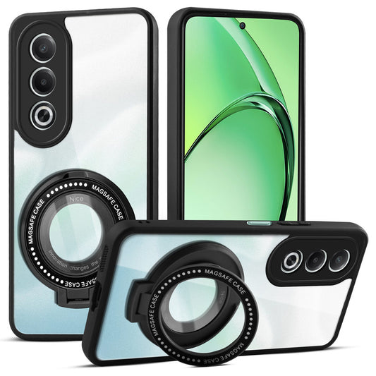 Soft Frame Clear Case Ring Holder Kickstand For Oppo K12x 5G