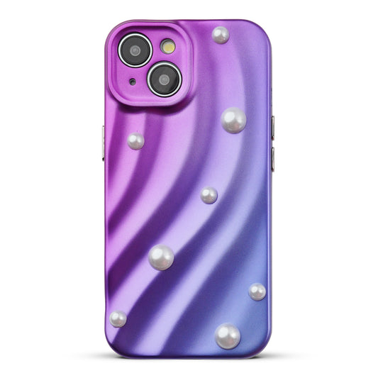 Luxury Matte Purple Pearl Back Cover for Apple iPhone 14