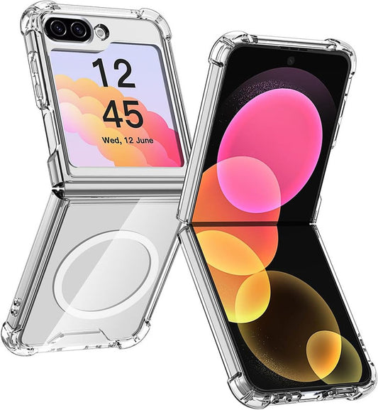 High Quality MagSafe Transparent Back Case for Samsung Flip 6