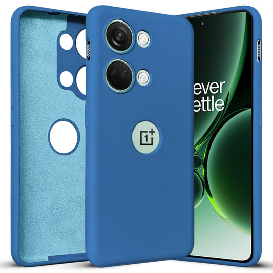 Liquid Silicone Case with Logo Cut Back Cover for OnePlus Nord 3 5G