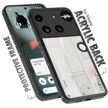 Silicone Border Transparent Back Cover for Nothing Phone 3 5G