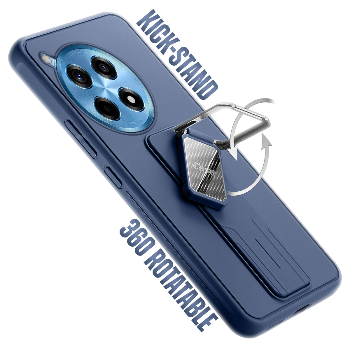 Silicone Case with Kickstand For OnePlus 12R 5G