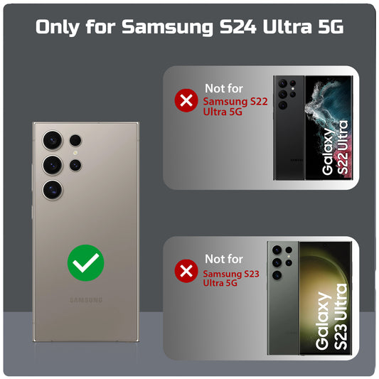 New Elegant Frosted Matte Slim Back With MagSafe Support Back Case For Samsung S24 Ultra 5G