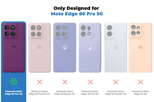 Crystal Clear Hard Back Anti-Yellowing Phone Case For Motorola Moto Edge 60 Pro 5G