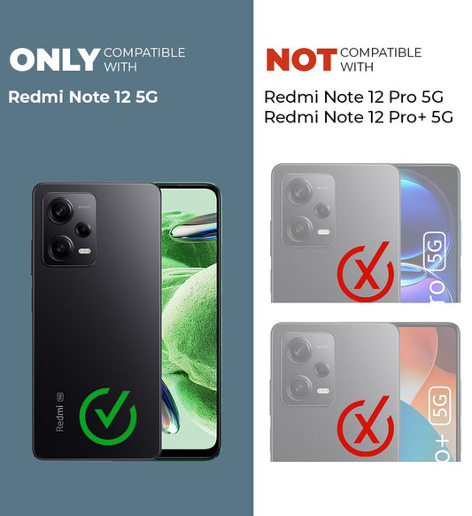 Soft Frame Clear Case For Redmi Note 12 5G