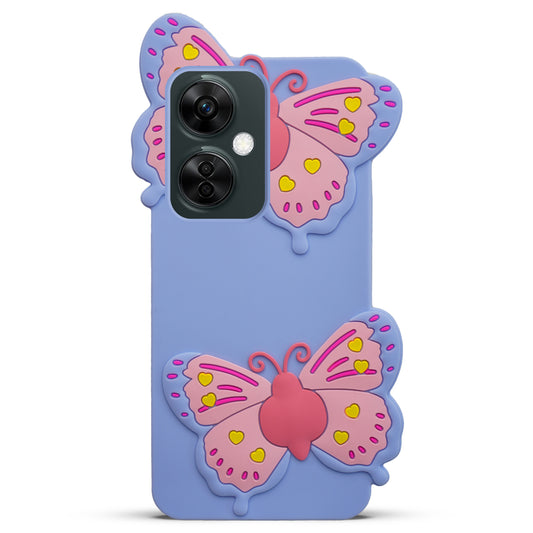 3D Vibrant Butterfly Silicone Phone Case For OnePlus Nord CE 3 Lite 5G