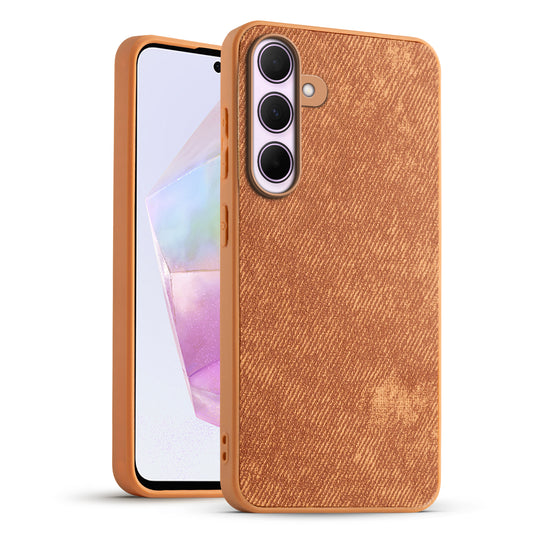 Classic Denim Finish Back Case for Samsung A35 5G with Raised Camera Edges & Micro-Fiber Lining