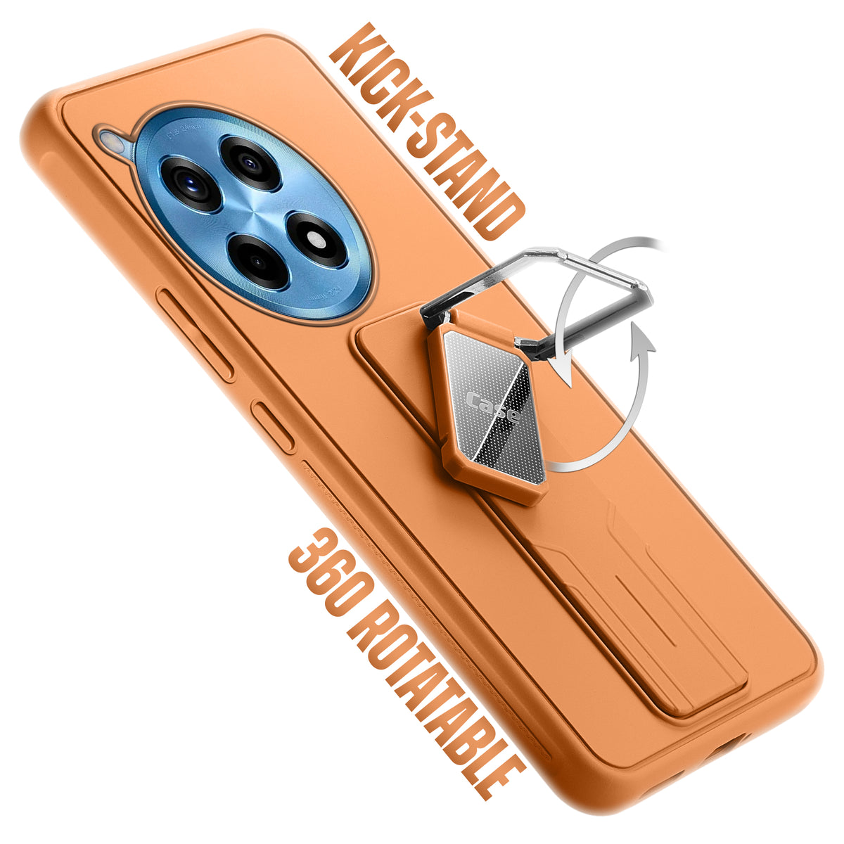 Silicone Case with Kickstand For OnePlus 12R 5G