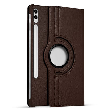 360 Degree Rotating PU Leather Tablet Flip Cover For Samsung Tab S9 Plus SM-X810 / X816B (12.4 Inch)