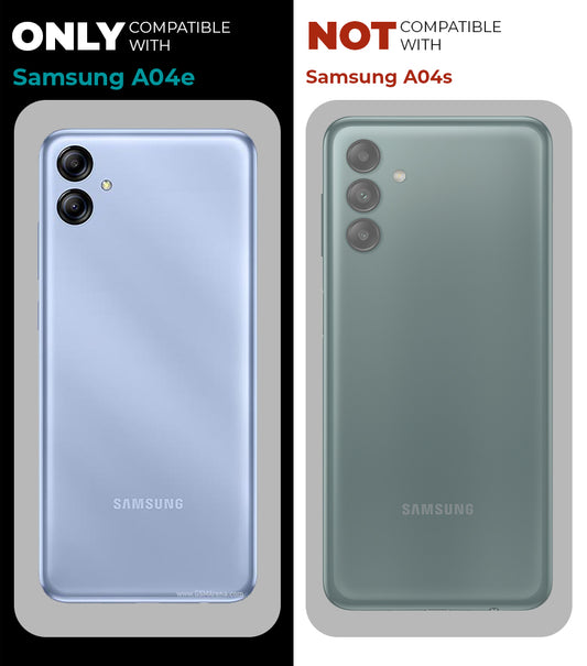 Silicone Border Transparent Back Cover for Samsung A04e