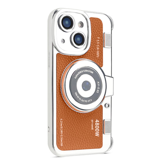 Cute 3D Vintage Camera Bag-Style Back Cover For Apple iPhone 14