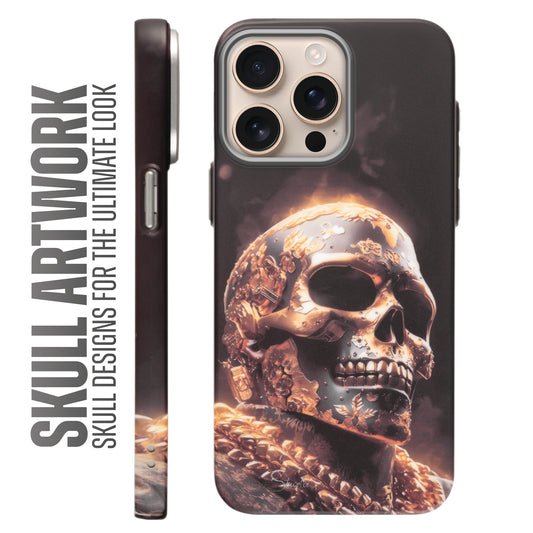 Nightfall Skull Cluster Design With Hard Back Case For Apple iPhone 16 Pro