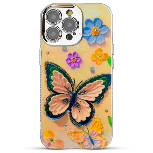 Luxury Glitter Butterfly Back Cover for Apple iPhone 15 Pro Max