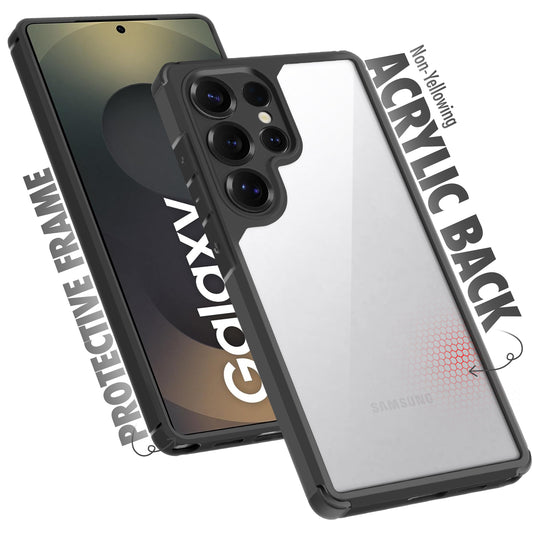 Silicone Border Transparent Back Cover for Samsung S25 Ultra 5G