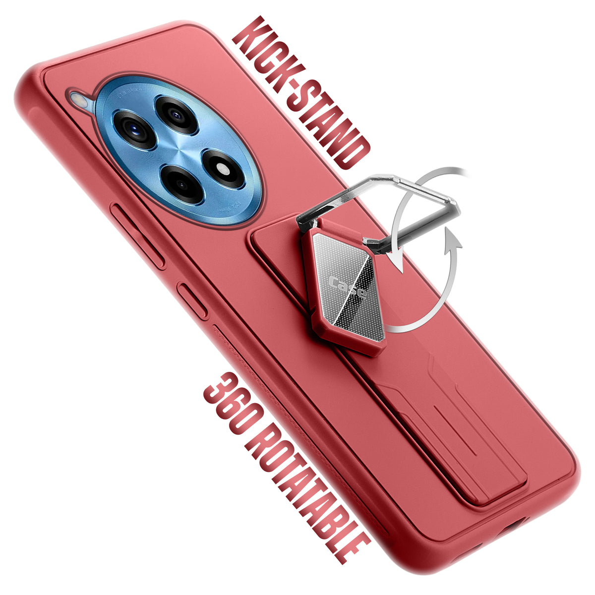 Silicone Case with Kickstand For OnePlus 12R 5G