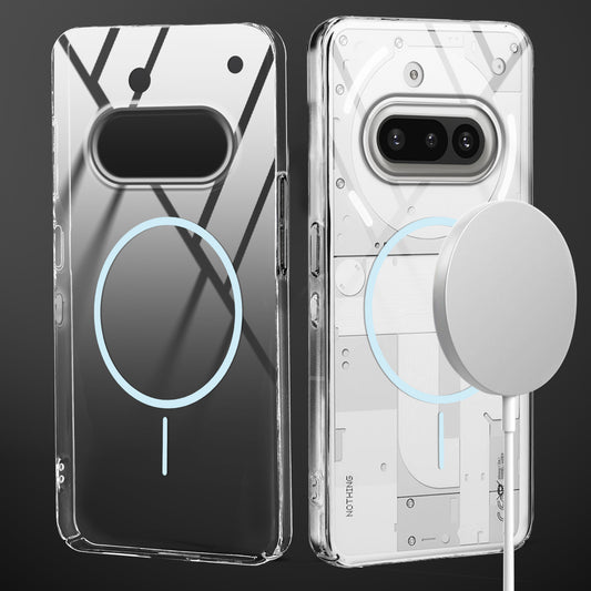 Crystal Clear Transparent Hard Back Anti-Yellowing with MagSafe Compatibility Phone Case For Nothing Phone 3A 5G