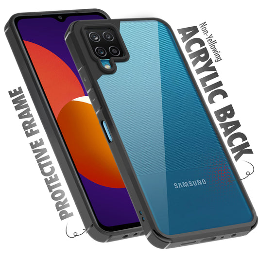 Silicone Border Transparent Back Cover for Samsung M12