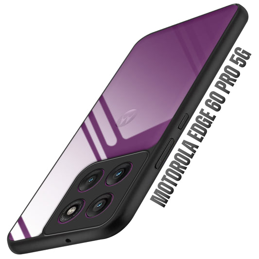Premium Silicon Soft Framed Case with Clear Back Cover For Motorola Edge 60 Pro 5G