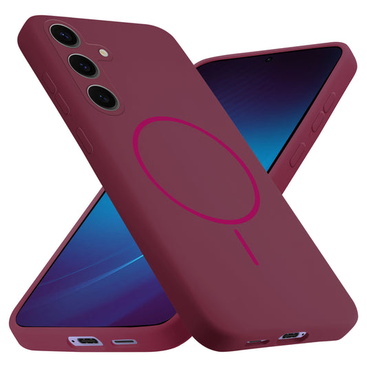 MagSafe Compatible Liquid Silicone Case For Samsung S25 Plus 5G