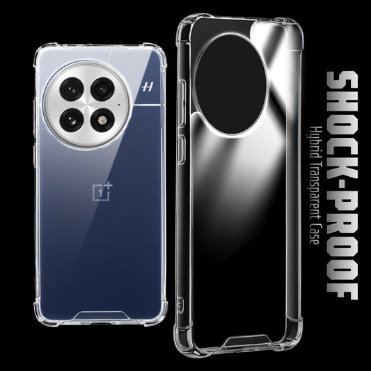 Shockproof Hybrid Transparent Phone Case For OnePlus 13 5G with Hard Back and Soft Bumper for Maximum Protection