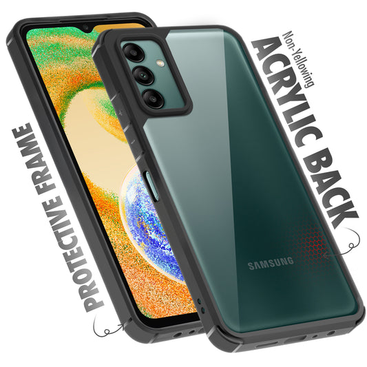 Silicone Border Transparent Back Cover for Samsung A04S