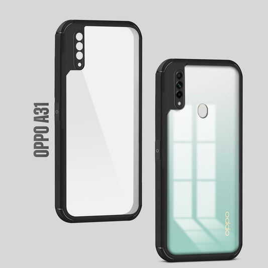 Silicone Border Transparent Back Cover for Oppo A31