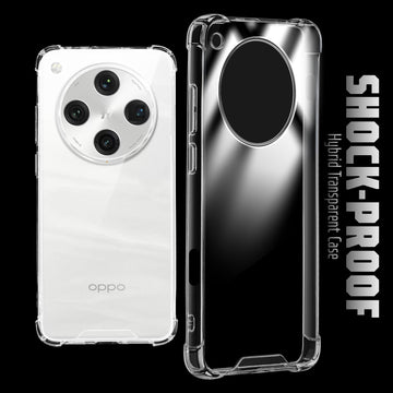 Shockproof Hybrid Transparent Phone Case For Oppo Find X8 Pro 5G with Hard Back and Soft Bumper for Maximum Protection