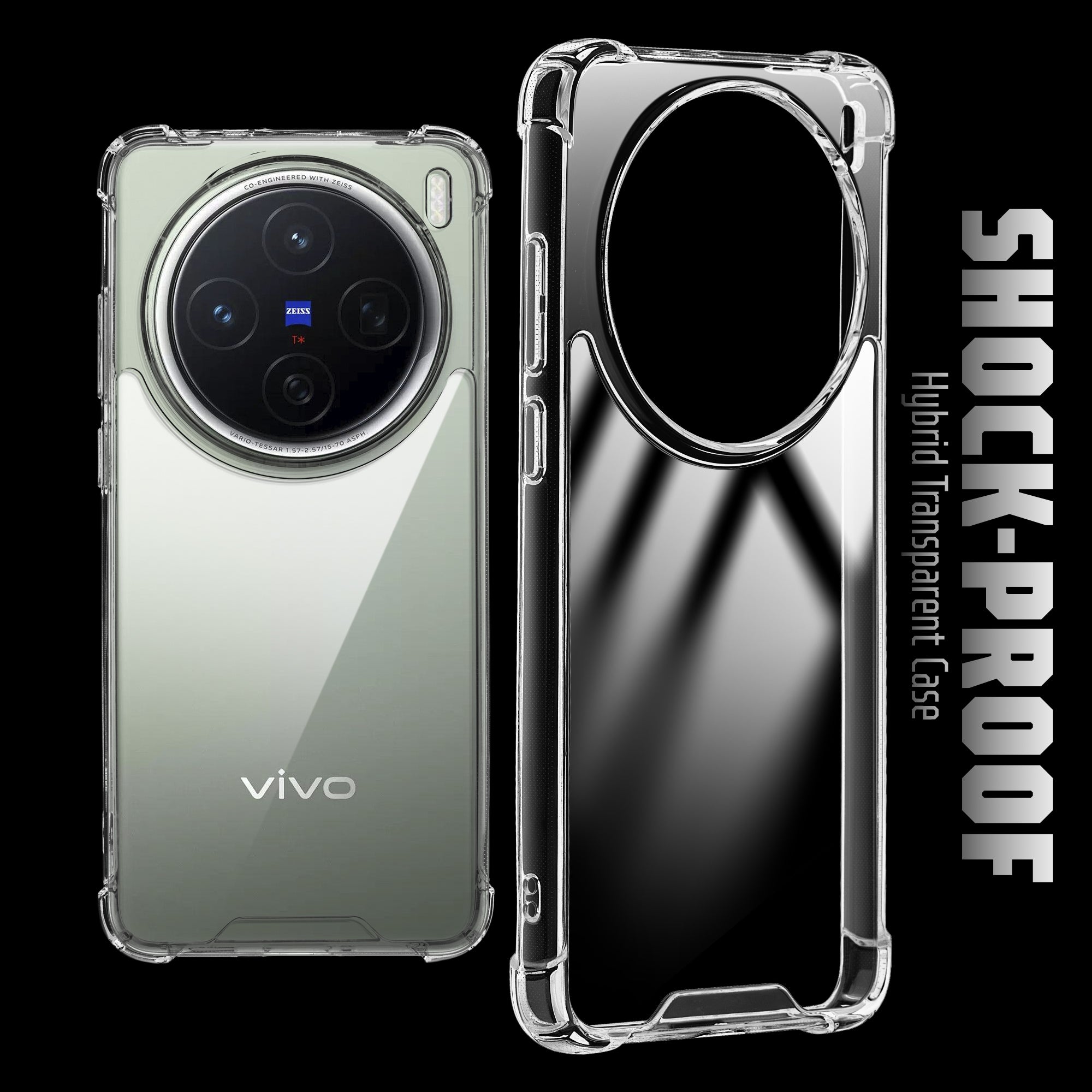 Shockproof Hybrid Transparent Phone Case For Vivo X200 5G