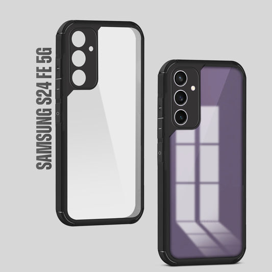 Silicone Border Transparent Back Cover for Samsung S24 FE 5G