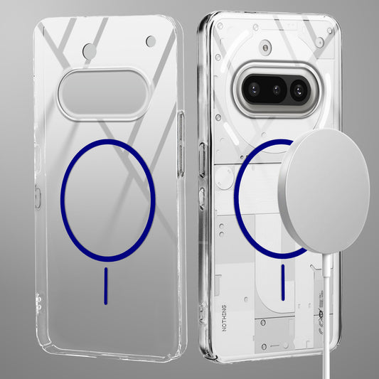 Crystal Clear Transparent Hard Back Anti-Yellowing with MagSafe Compatibility Phone Case For Nothing Phone 3A 5G