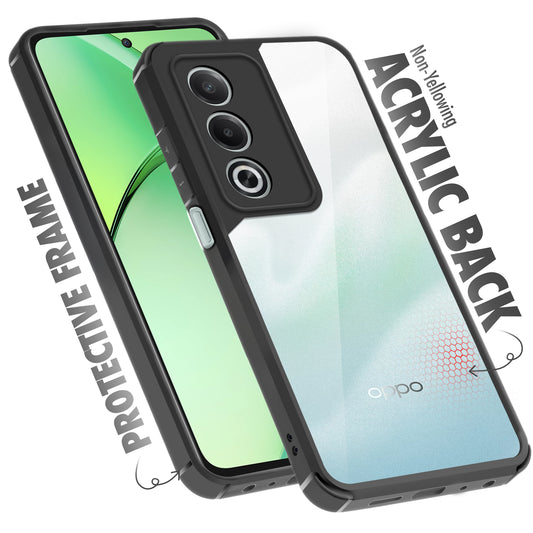 Silicone Border Transparent Back Cover for Oppo K12x 5G